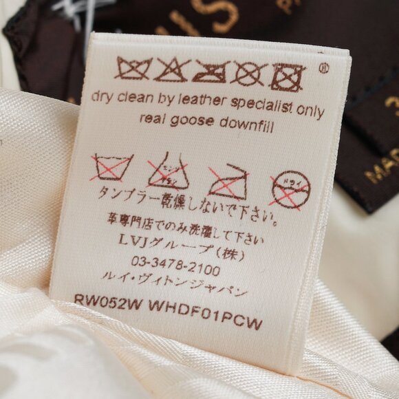 Louis Vuitton Cream Mink-Hood Belted Down Jacket - Picture 15 of 16